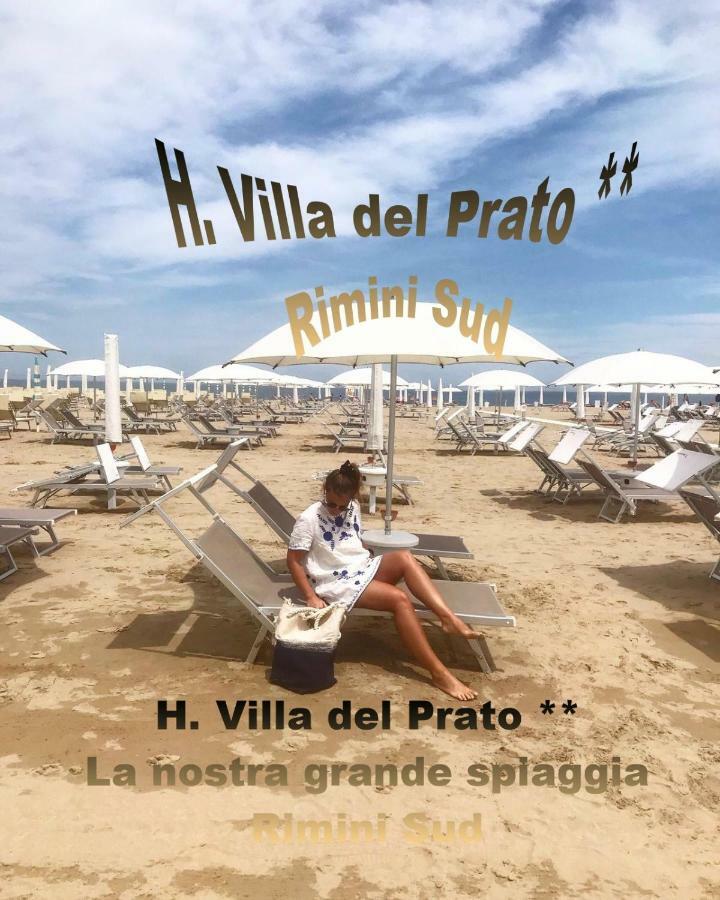 Hotel Villa Del Prato Cucina Romagnola E Possibilita Pacchetto Spiaggia Bellariva Di Rimini Exterior foto
